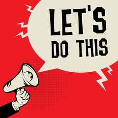 Let's Do This business concept