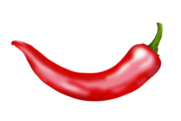 Red chili peppers are the topic of this illustration.