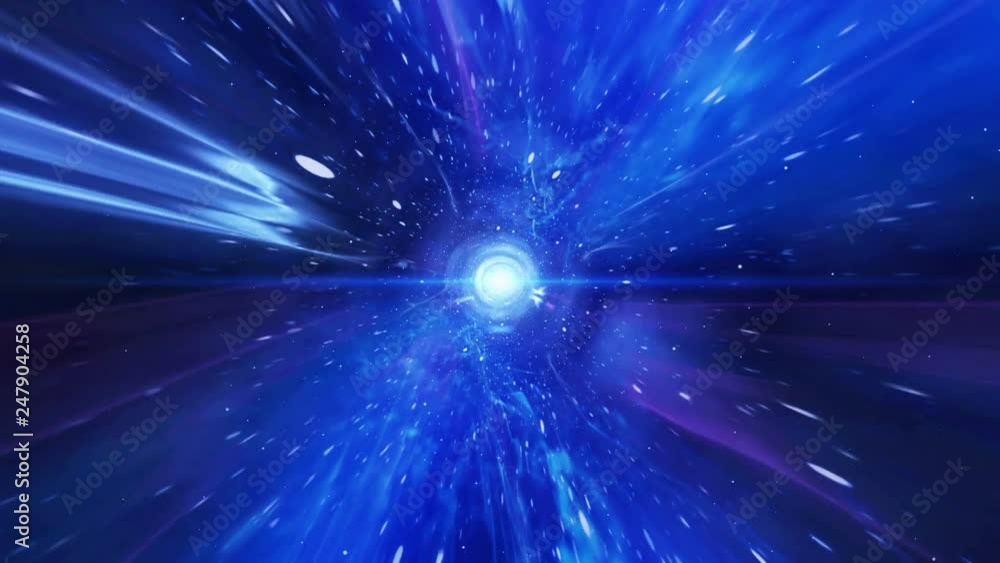 Wall mural vj time vortex tunnel background.wormhole though time and space.seamless loop wormhole straight thro
