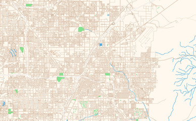 North Las Vegas Nevada printable map excerpt