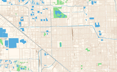 Hialeah Florida printable map excerpt