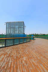 Fototapeta premium Architecture and wooden flooring