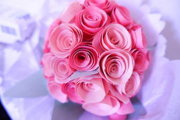 bouquet of pink roses