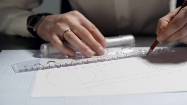 close view designer connects round drawing parts with line
