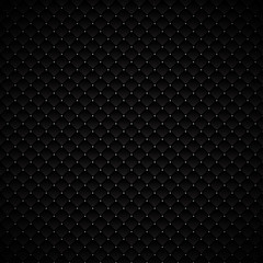 Abstract luxury black geometric squares pattern design with silver dots on dark background.  Luxurious texture. carbon metallic surface.
