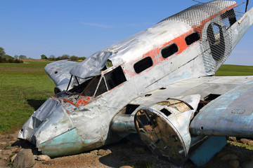 crashed airplane