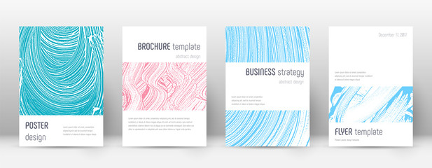 Cover page design template. Minimalistic brochure 