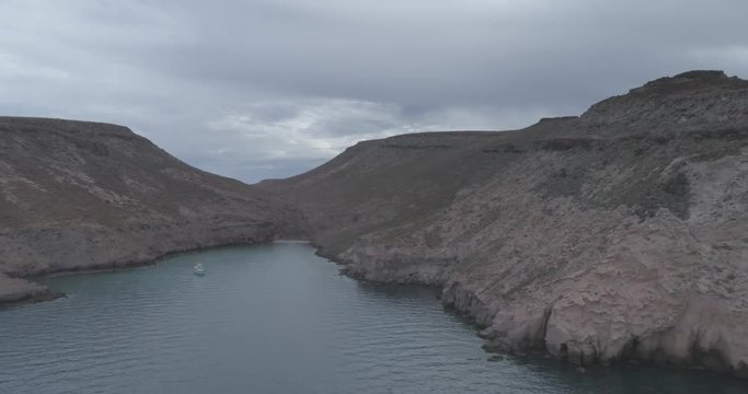 Aerial panoramics from Espiritu Santo Island, Baja California Sur, Mexico.