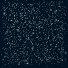 Background black with bubbles. 3d illustration