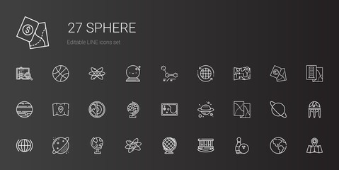 sphere icons set