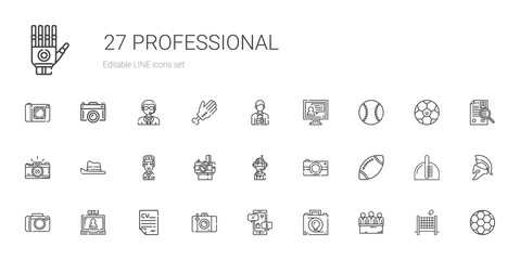 professional icons set