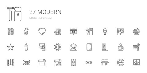 modern icons set