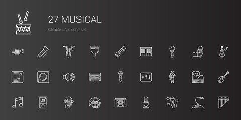 musical icons set
