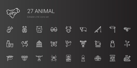 animal icons set