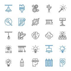 Naklejka premium creativity icons set