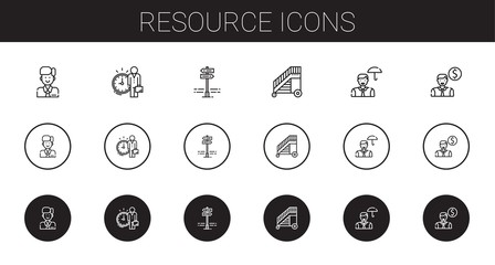 resource icons set