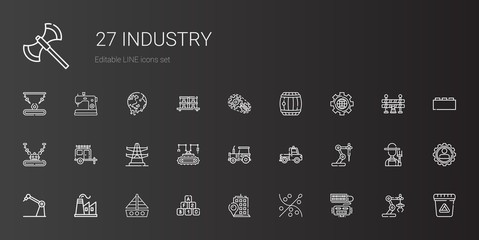 industry icons set