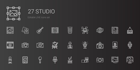 studio icons set