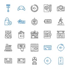 sale icons set