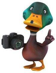 Fun duck - 3D Illustration