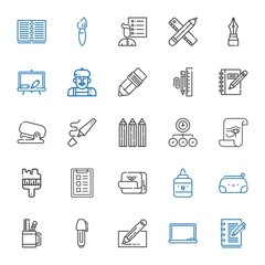 Fototapeta premium pencil icons set