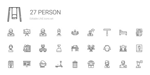 person icons set