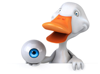 Fun duck - 3D Illustration