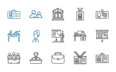 businessman icons set