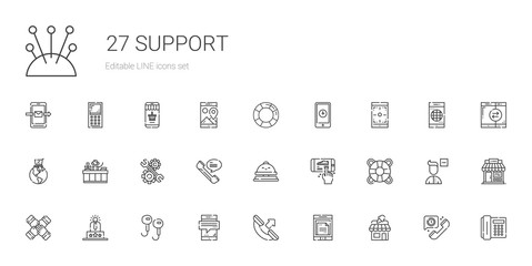 support icons set