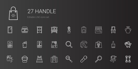handle icons set