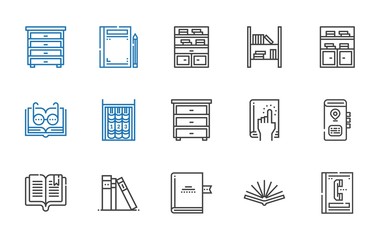 library icons set