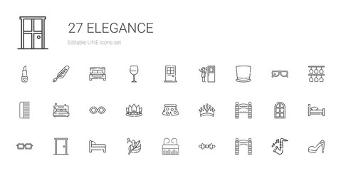 elegance icons set