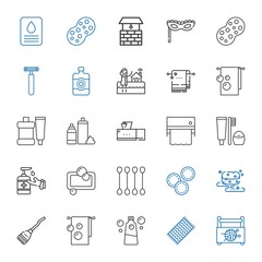 hygiene icons set