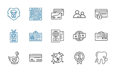 identity icons set