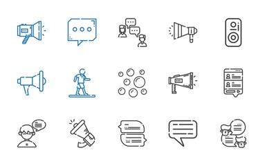 communicate icons set