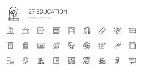 education icons set