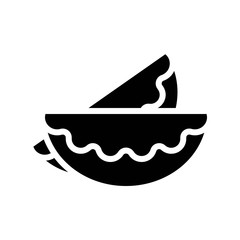 Wonton vector, Chinese lunar new year solid style icon