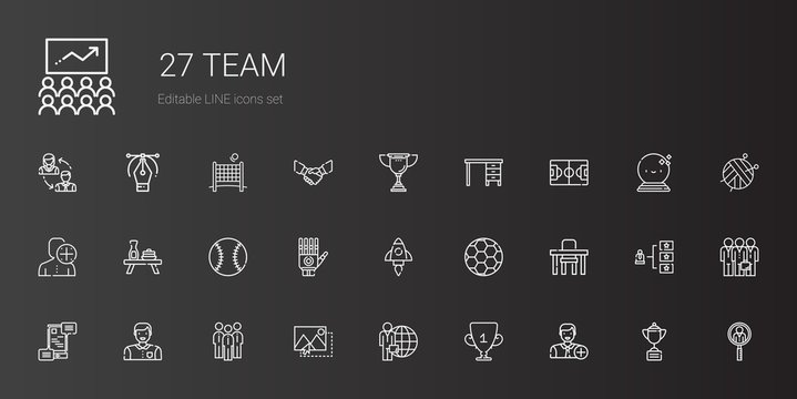team icons set