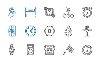 timer icons set