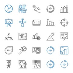 chart icons set