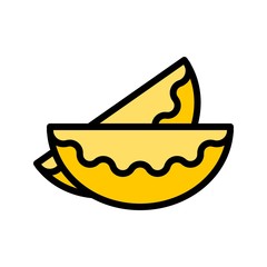 Wonton vector, Chinese lunar new year filled icon