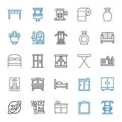 room icons set