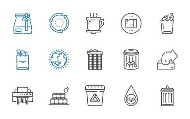 recycle icons set