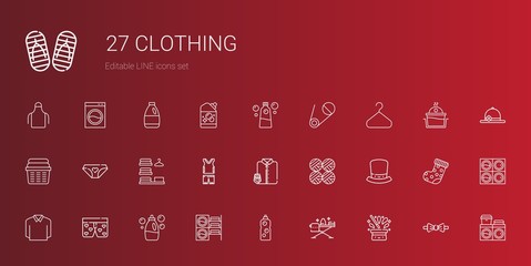 clothing icons set