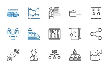 Fototapeta premium group icons set