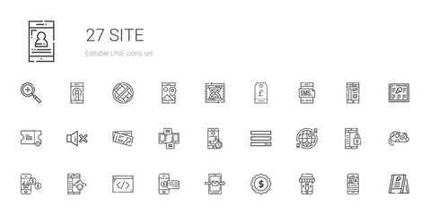site icons set