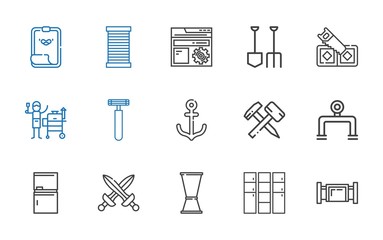 steel icons set