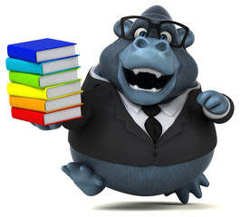 Fun gorilla - 3D Illustration