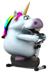 Fun unicorn - 3D Illustration