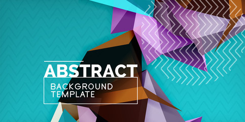 Triangular low poly background design